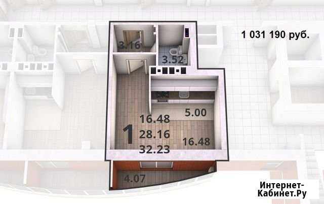 Квартира-студия, 27.9 м², 3/15 эт. на продажу в Тольятти Тольятти - изображение 1