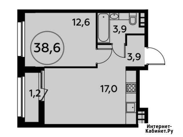1-комнатная квартира, 38.6 м², 8/16 эт. на продажу в Коммунарке Коммунарка - изображение 1