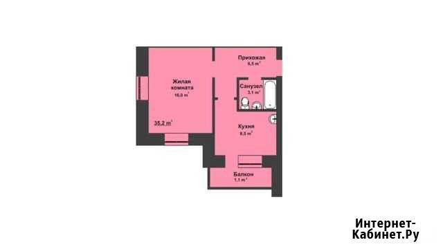1-комнатная квартира, 35.2 м², 3/3 эт. на продажу в Благовещенске Амурской области Благовещенск - изображение 1