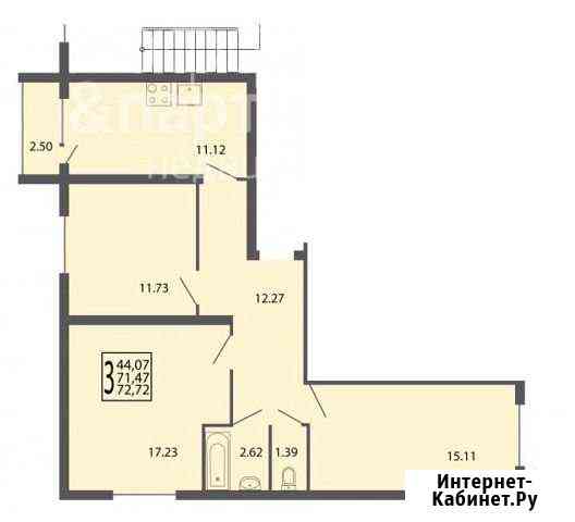 3-комнатная квартира, 73 м², 1/4 эт. на продажу во Владимире Владимир