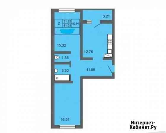 2-комнатная квартира, 64 м², 14/15 эт. на продажу в Оренбурге Оренбург