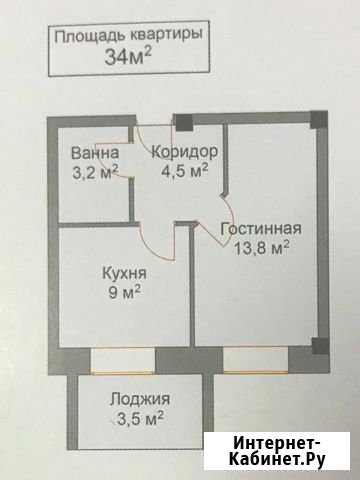 1-комнатная квартира, 34 м², 6/9 эт. на продажу в Ставрополе Ставрополь - изображение 1