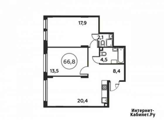 2-комнатная квартира, 66.8 м², 2/16 эт. на продажу в Коммунарке Коммунарка