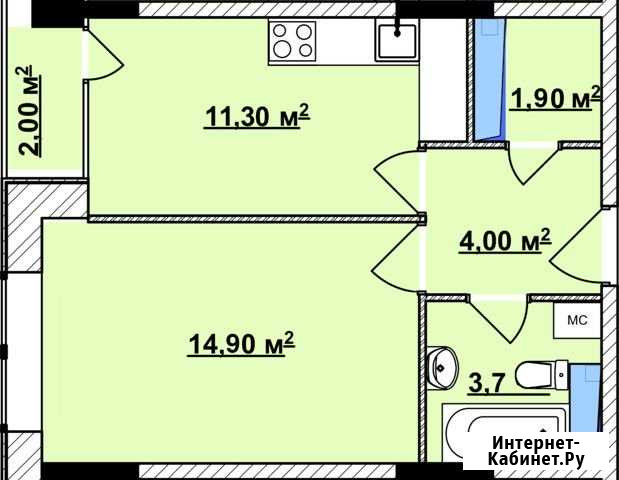 1-комнатная квартира, 37.8 м², 15/15 эт. на продажу в Коммунарке Коммунарка - изображение 1