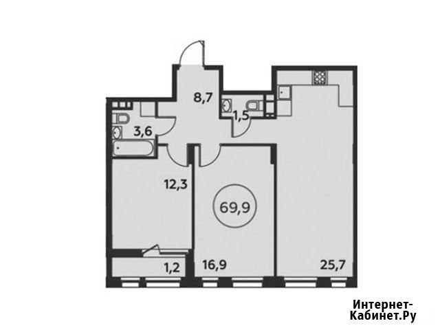 2-комнатная квартира, 69.9 м², 6/16 эт. на продажу в Коммунарке Коммунарка - изображение 1
