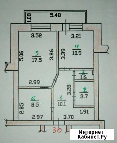1-комнатная квартира, 54 м², 4/5 эт. на продажу в Орле Орёл - изображение 1