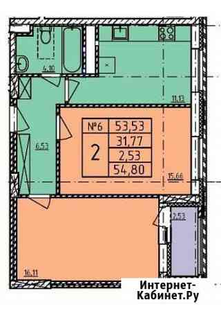 2-комнатная квартира, 56.1 м², 1/14 эт. на продажу в Нижнем Новгороде Нижний Новгород