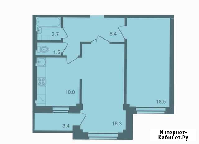 2-комнатная квартира, 62 м², 9/9 эт. на продажу в Пскове Псков - изображение 1