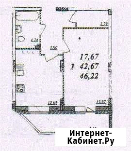 1-комнатная квартира, 46.2 м², 4/17 эт. на продажу во Владимире Владимир - изображение 1