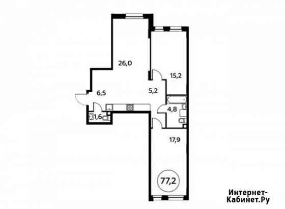 2-комнатная квартира, 77.2 м², 2/16 эт. на продажу в Коммунарке Коммунарка