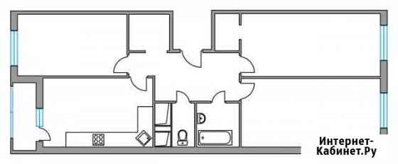 3-комнатная квартира, 75.3 м², 6/24 эт. на продажу в Одинцово Одинцово