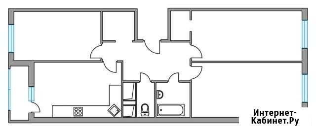 3-комнатная квартира, 75.3 м², 6/24 эт. на продажу в Одинцово Одинцово - изображение 1