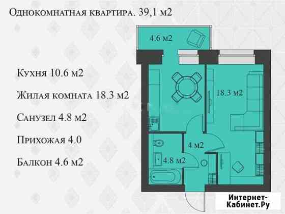 1-комнатная квартира, 39.1 м², 3/8 эт. на продажу в Красноярске Красноярск