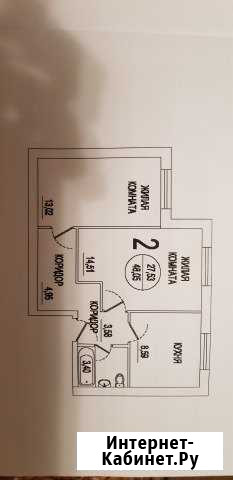 2-комнатная квартира, 49 м², 1/3 эт. на продажу в Малино Малино - изображение 1