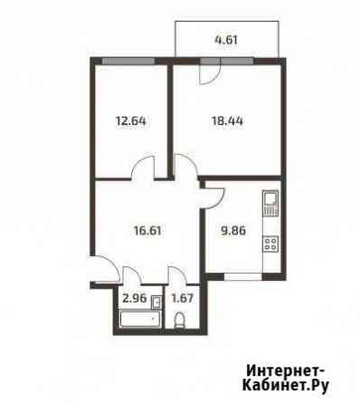 2-комнатная квартира, 64.5 м², 1/3 эт. на продажу в Токсово Токсово