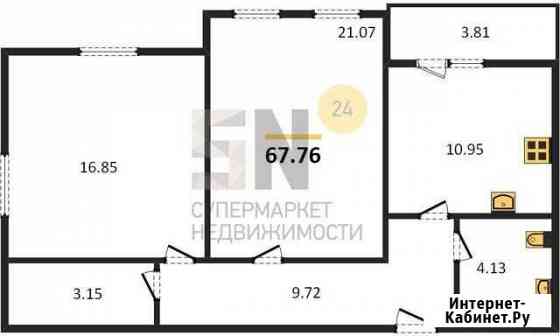 2-комнатная квартира, 67.8 м², 4/12 эт. на продажу во Владимире Владимир