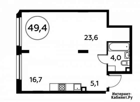 1-комнатная квартира, 49.4 м², 2/16 эт. на продажу в Коммунарке Коммунарка