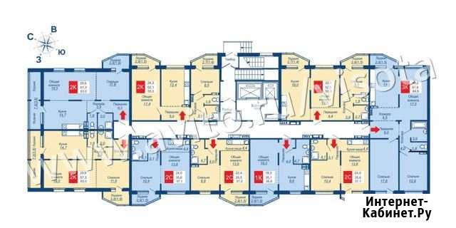 1-комнатная квартира, 36.6 м², 12/18 эт. на продажу в Новосибирске Новосибирск - изображение 1