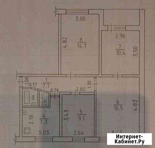 4-комнатная квартира, 68.5 м², 1/9 эт. на продажу в Ижевске Ижевск