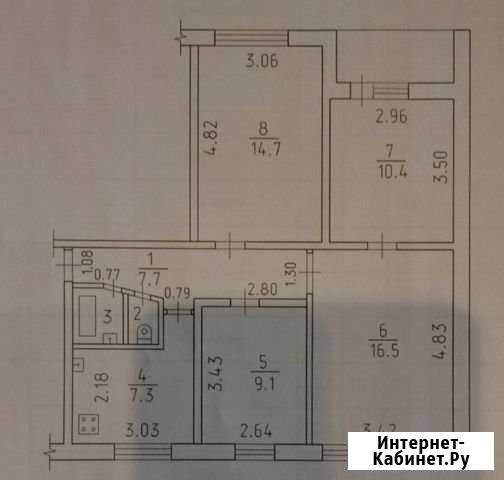 4-комнатная квартира, 68.5 м², 1/9 эт. на продажу в Ижевске Ижевск - изображение 1