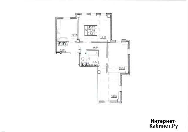 3-комнатная квартира, 78.4 м², 16/16 эт. на продажу в Нефтеюганске Нефтеюганск - изображение 1
