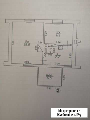 2-комнатная квартира, 41 м², 1/1 эт. на продажу в Черняховске Черняховск - изображение 1