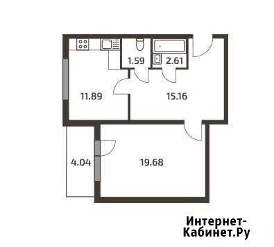 1-комнатная квартира, 53 м², 3/3 эт. на продажу в Токсово Токсово - изображение 1