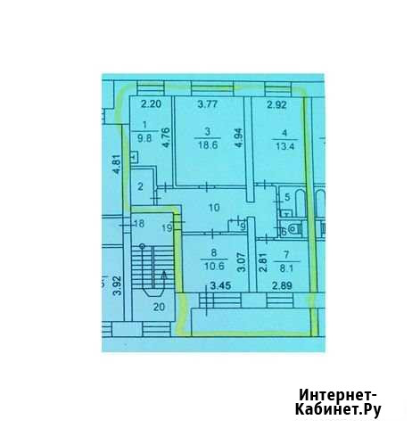 4-комнатная квартира, 77.8 м², 2/5 эт. на продажу в Томске Томск - изображение 1