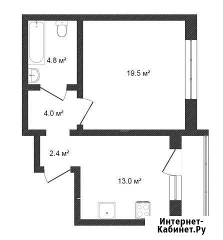 1-комнатная квартира, 45 м², 10/10 эт. на продажу в Рязани Рязань - изображение 1