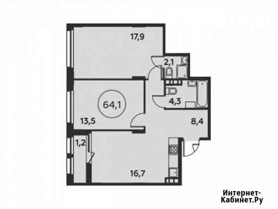 2-комнатная квартира, 64.1 м², 8/16 эт. на продажу в Коммунарке Коммунарка