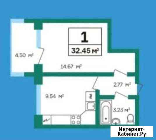 1-комнатная квартира, 34.5 м², 3/17 эт. на продажу в Уфе Уфа