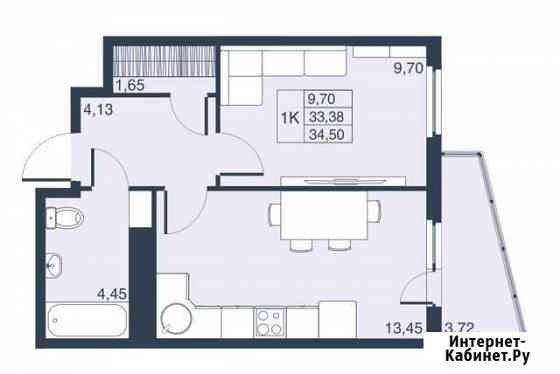 1-комнатная квартира, 33.4 м², 18/23 эт. на продажу в Мурино Мурино