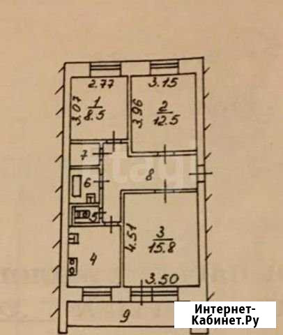 3-комнатная квартира, 59 м², 5/5 эт. на продажу в Сургуте Ханты-Мансийского АО Сургут - изображение 1