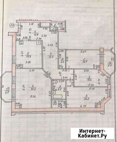 4-комнатная квартира, 153.9 м², 2/5 эт. на продажу в Казани Казань - изображение 1