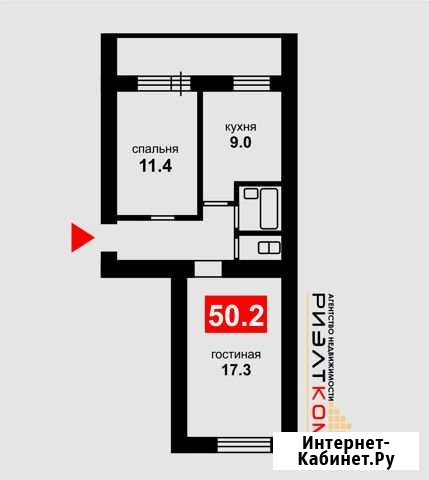 2-комнатная квартира, 50 м², 4/10 эт. на продажу в Благовещенске Амурской области Благовещенск - изображение 1
