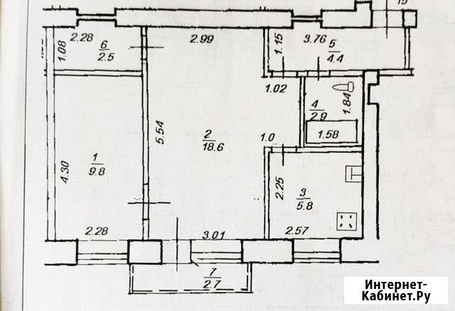 2-комнатная квартира, 45 м², 4/5 эт. на продажу в Уфе Уфа - изображение 1