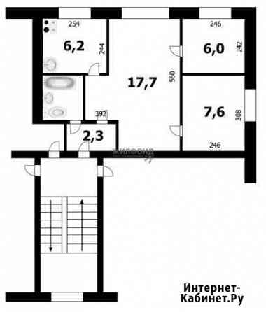 3-комнатная квартира, 42.7 м², 3/4 эт. на продажу в Новосибирске Новосибирск