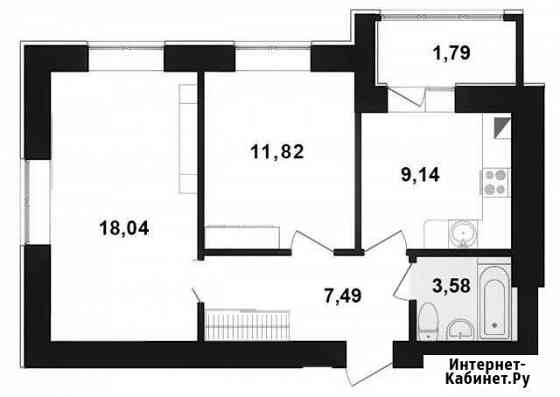 2-комнатная квартира, 53.7 м², 6/9 эт. на продажу в Калининграде Калининград