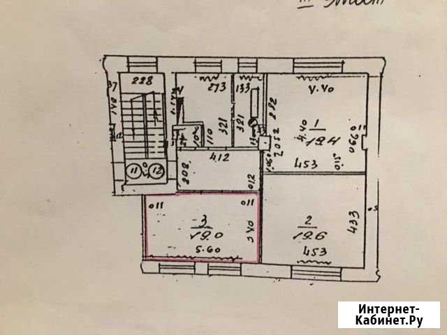 Комната 38.4 м² в 3-ком. кв., 3/3 эт. на продажу в Нижнем Тагиле Нижний Тагил - изображение 1