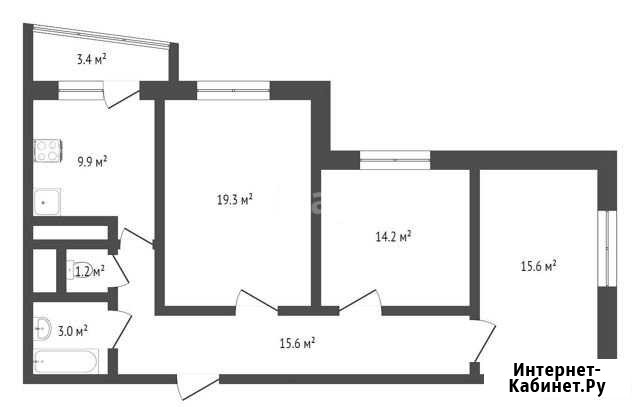 3-комнатная квартира, 78.5 м², 1/5 эт. на продажу в Сургуте Ханты-Мансийского АО Сургут - изображение 1