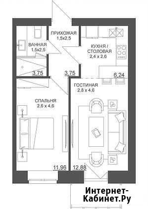 2-комнатная квартира, 39.5 м², 2/3 эт. на продажу в Перми Пермь - изображение 1