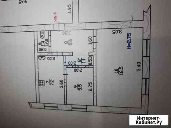 2-комнатная квартира, 37.3 м², 1/2 эт. на продажу в Кисляковской Кисляковская