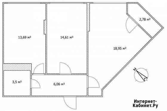 2-комнатная квартира, 57.3 м², 7/9 эт. на продажу в Пушкино Пушкино