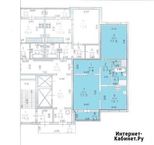 2-комнатная квартира, 68.9 м², 6/17 эт. на продажу в Нижнем Новгороде Нижний Новгород - изображение 1