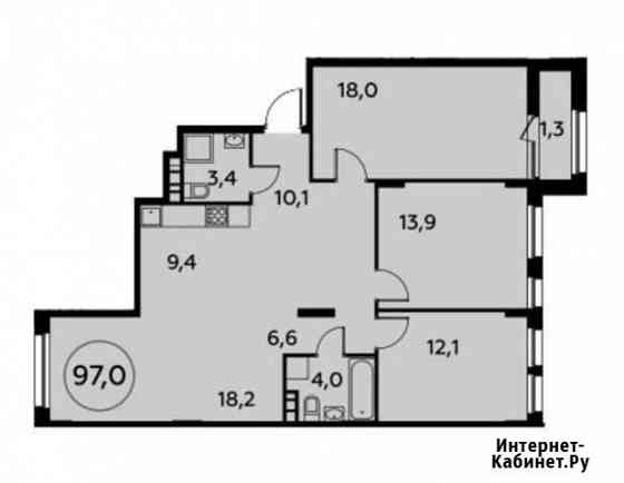 4-комнатная квартира, 97 м², 4/16 эт. на продажу в Коммунарке Коммунарка