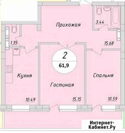 2-комнатная квартира, 62 м², 3/4 эт. на продажу в Новосибирске Новосибирск