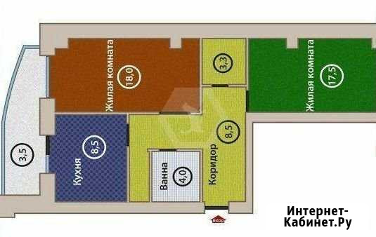 2-комнатная квартира, 65 м², 13/15 эт. на продажу в Чите Чита - изображение 1