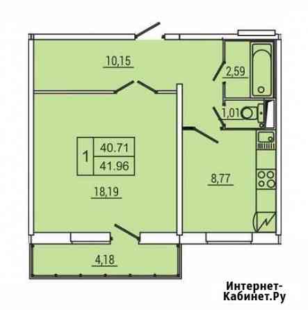 1-комнатная квартира, 42 м², 5/14 эт. на продажу в Красноярске Красноярск