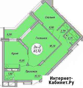 2-комнатная квартира, 65 м², 11/17 эт. на продажу в Новосибирске Новосибирск