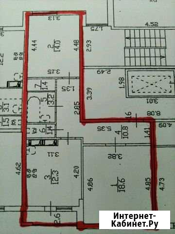 2-комнатная квартира, 62 м², 4/9 эт. на продажу в Пушкине Пушкин - изображение 1